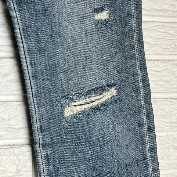Free People x Sandrine Rose denim jeans with fabulous embroidered palm tree-NWT - Picture 9 of 11